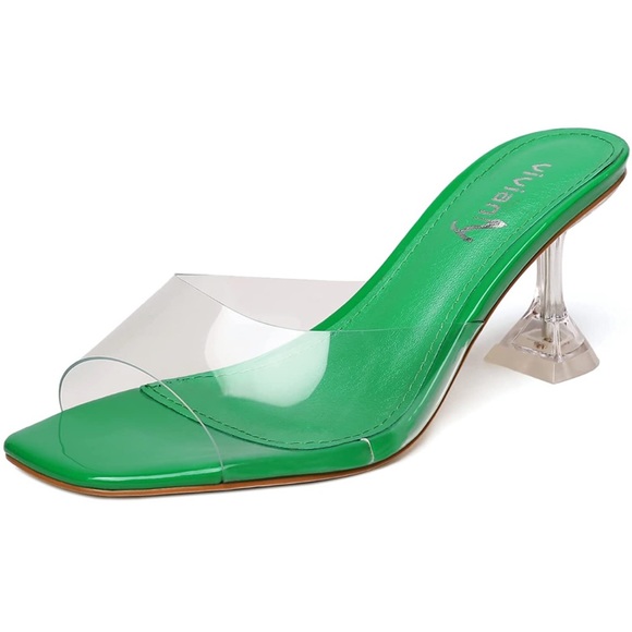 Green Clear High Heels - Picture 6 of 6